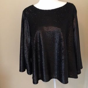 GAP Sequins blouse! Easy cut, ready for leather leggings or black pencil skirt.